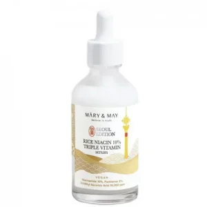 Rendeld meg most Mary&May Rice niacin 10% Triple Vitamin Serum - Niacinamid Szérum az Egyenletes Bőrtónusért 80ml