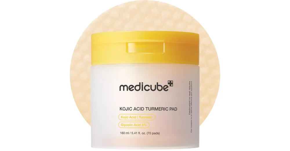 Gyors kiszállítás Medicube Kojic Turmeric Pad – Pigmentfoltok Elleni Toner Párnák 70db/160ml