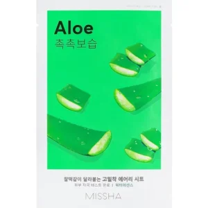 Expressz kézbesítés Missha Airy Fit Sheet Mask - Aloe – Hidratáló Textilmaszk Aloe Verával 19g