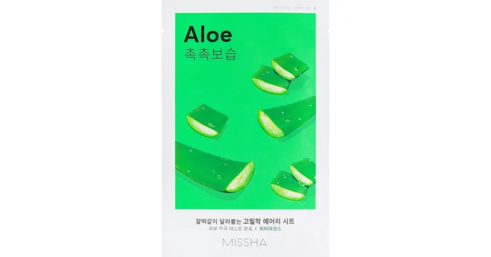 Expressz kézbesítés Missha Airy Fit Sheet Mask - Aloe – Hidratáló Textilmaszk Aloe Verával 19g