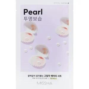 Missha Airy Fit Sheet Mask - Pearl – Világosító Textilmaszk Gyöngykivonattal 19g Különleges ajánlat