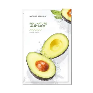 Nature Republic Real Nature Avocado Sheet Mask - Hidratáló Arcmaszk 1db/23ml Kedvezmény