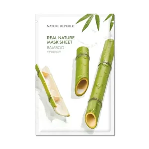Nature Republic Real Nature Bamboo Sheet Mask - Simító Arcmaszk 1db/23ml Expressz szállítás