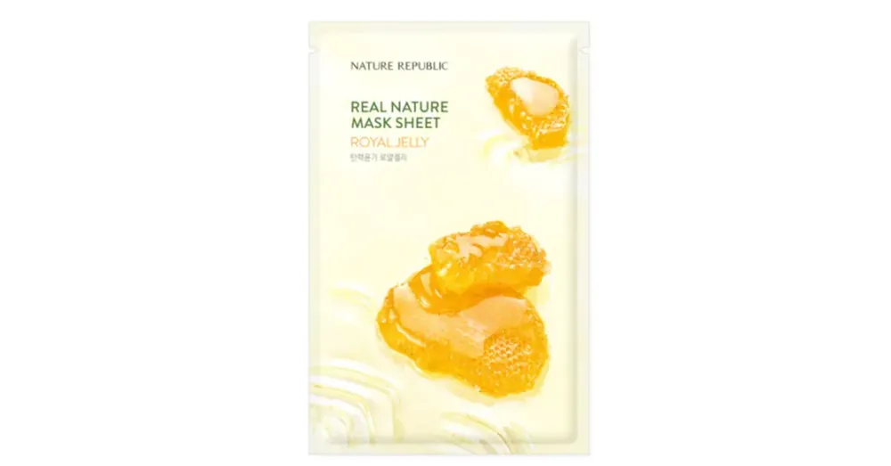 Nature Republic Real Nature Royal Jelly Sheet Mask - Tápláló Arcmaszk 1db/23ml Akció