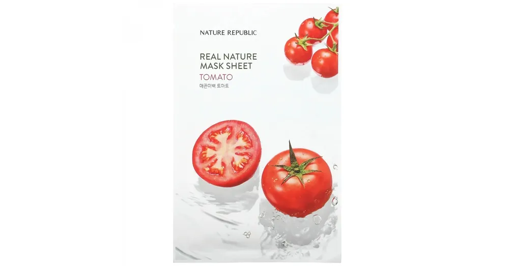 Expressz kézbesítés Nature Republic Real Nature Tomato Sheet Mask - Tápláló Arcmaszk 1db/23ml