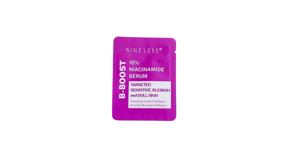 Nine Less B-Boost 10% Niacinamide Serum (sample) – Pórusösszehúzó Szérum 10% Niacinamiddal 2ml (sample) Ne maradj le