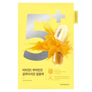 Numbuzin No.5+ Glutathione Vitamin Concentrated Mask – Folthalványító Fátyolmaszk 1db/27ml Olcsó