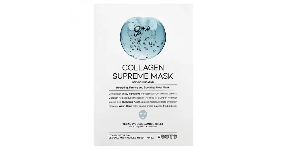 Expressz kézbesítés OOTD BEAUTY Collagen Supreme Mask – Erősítő Arcmaszk 1db/25g