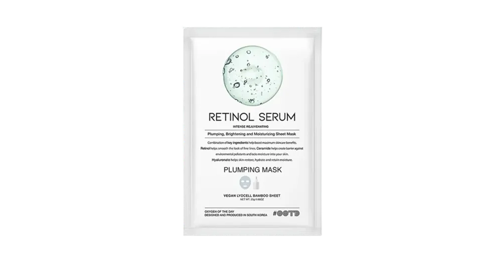 Vásárlói kedvenc OOTD BEAUTY Retinol Serum Plumping Mask – Anti-Aging Arcmaszk 1db/25g
