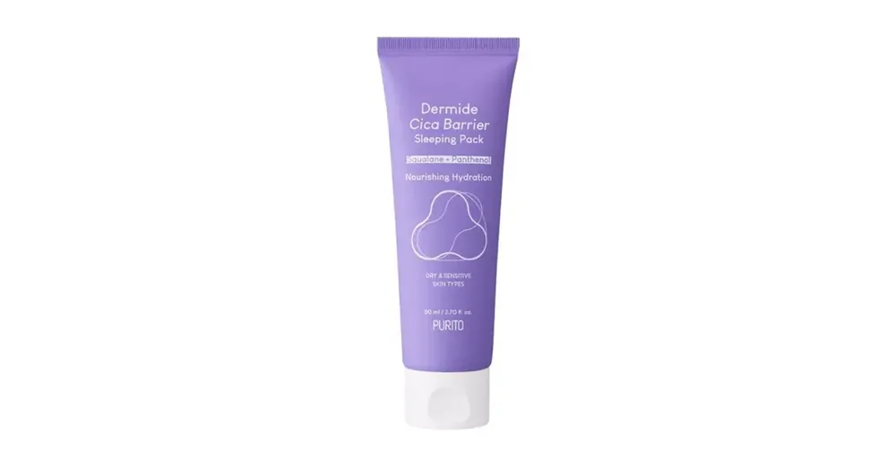 Bestseller Purito Seoul Dermide Cica Barrier Sleeping Pack - Regeneráló Éjszakai Krém-Maszk 80ml