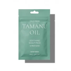 Rendeld meg most Rated Green Cold Press Tamanu Oil Soothing Scalp Pack - Nyugtató Hajmaszk Tamanu Olajjal 50ml