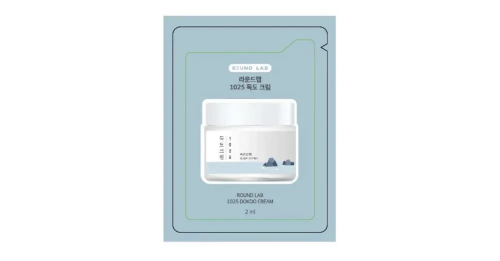 Különleges ajánlat Round Lab 1025 Dokdo Cream (sample) – Hidratálókrém 2ml (sample)
