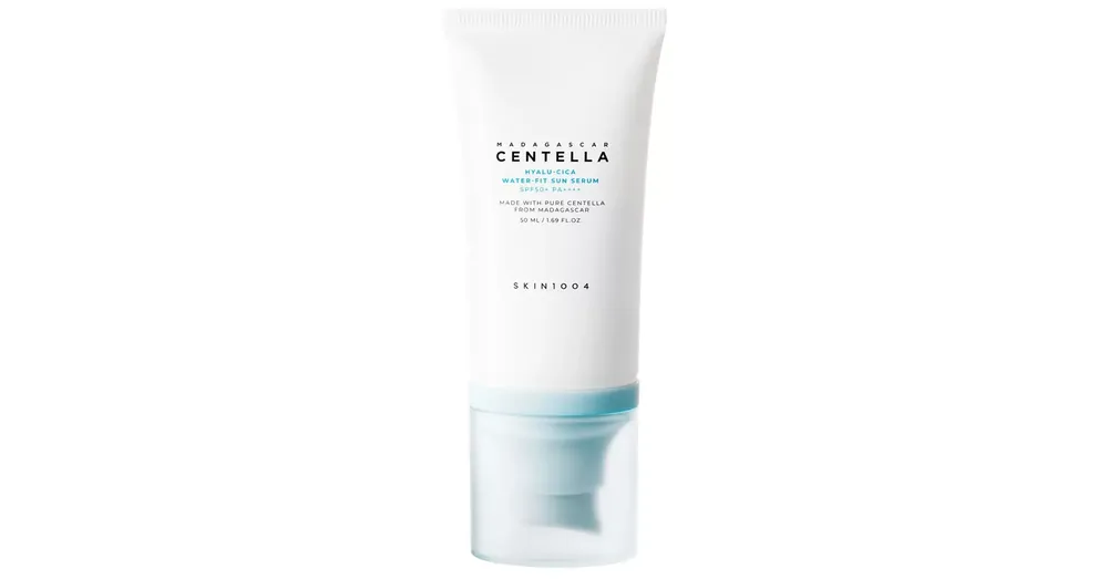 SKIN1004 Madagascar Centella Hyalu-Cica Water-Fit Sun Serum SPF50+ PA++++ - Könnyű Textúrájú Fényvédő 50ml Végkiárusítás