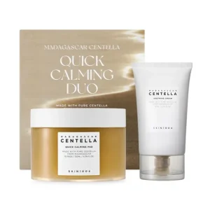 Nézd meg most SKIN1004 Madagascar Centella Quick Calming Duo – Nyugtató Arcmaszk Szett 70db És Nyugtató Krém 75ml