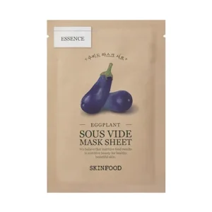 Kiárusítás SKINFOOD Sous Vide Mask Sheet Eggplant - Szövetmaszk Padlizsánnal 1db/22ml