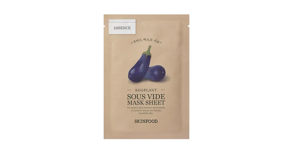 Kiárusítás SKINFOOD Sous Vide Mask Sheet Eggplant - Szövetmaszk Padlizsánnal 1db/22ml