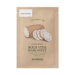 SKINFOOD Sous Vide Mask Sheet Lotus Root - Szövetmaszk 1db/20ml Prémium