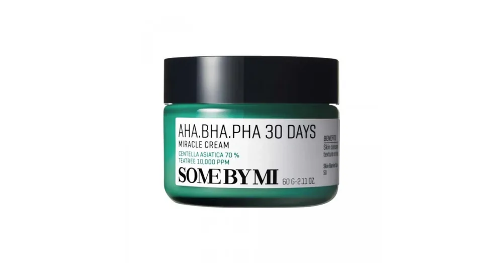 Népszerű Some By Mi AHA-BHA-PHA 30 Days Miracle Cream - Arckrém Tealevél Kivonattal és AHA, BHA, PHA savakkal 60g
