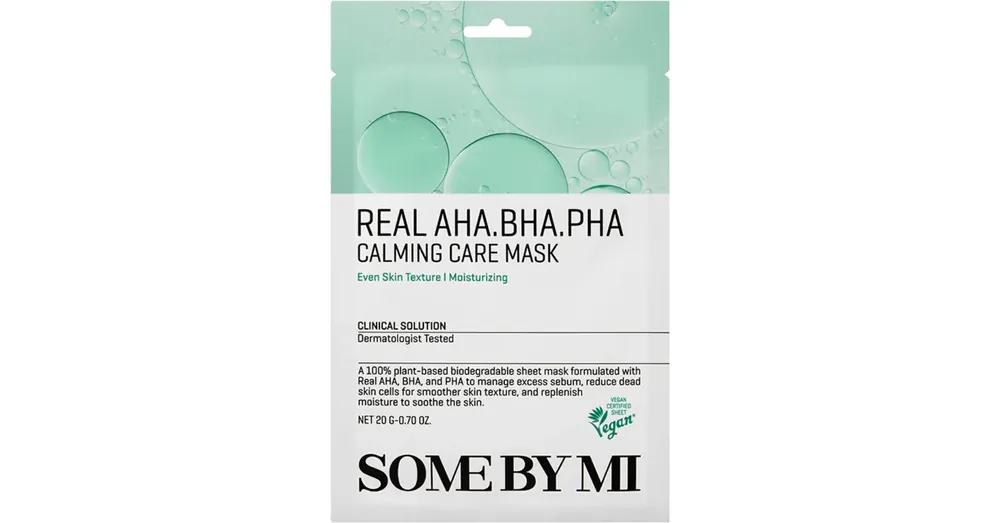 Some By Mi Real AHA BHA PHA Calming Care Mask - Megújító Szövetmaszk Savakkal 1db/20ml Biztonságos fizetés