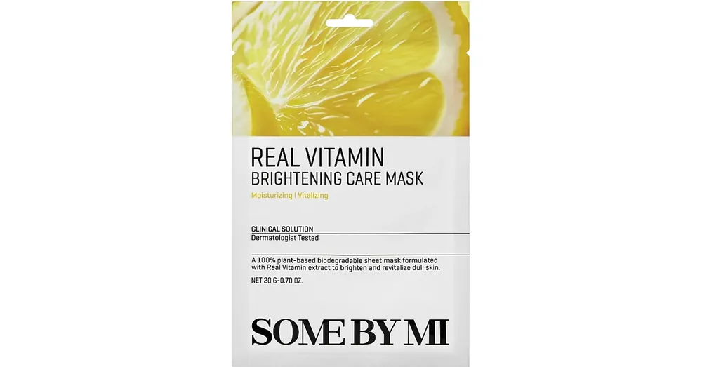 Some By Mi Real Vitamin Brightening Care Mask - Vitaminos Szövetmaszk 1db/20ml Végkiárusítás