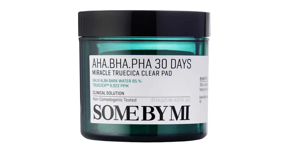 Csak ma Some By Mi AHA BHA PHA 30 Days Miracle Truecica Clear Pad - Hámlasztó Korongok Problémás Bőrre 70db