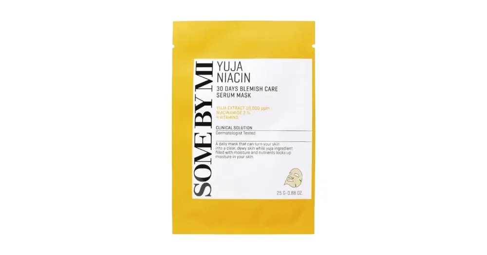 Some By Mi Yuja Niacin Blemish Care Serum Mask - Világosító Fátyolmaszk 25ml Olcsóbb