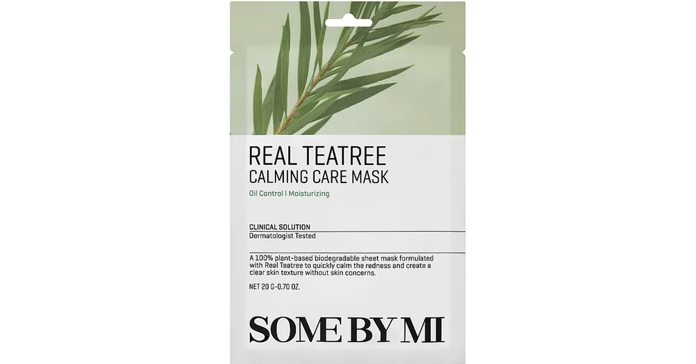 Some By Mi Real Teatree Calming Care Mask – Nyugtató Textilmaszk Teafa Kivonattal 1db/20g Olcsóbb