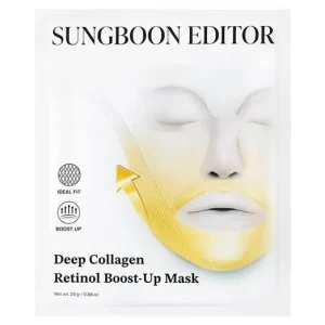 Ne maradj le Sungboon Editor Deep Collagen Retinol Boost Up Mask – Lifting Arcmaszk 1db/25g