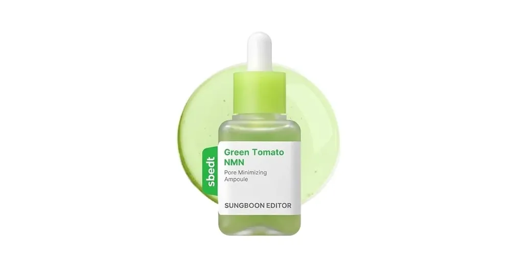 Újdonság Sungboon Editor Green Tomato NMN Pore Minimizing Ampoule – Pórusösszehúzó Ampulla 40ml