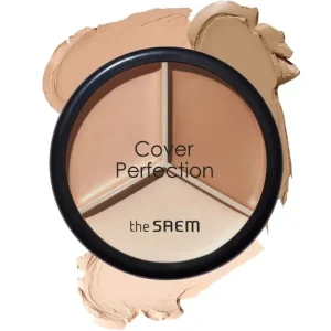 Expressz szállítás The Saem Cover Perfection Triple Pot Concealer – 02 Contour Beige – Kontúrozó Korrektor 4.5g