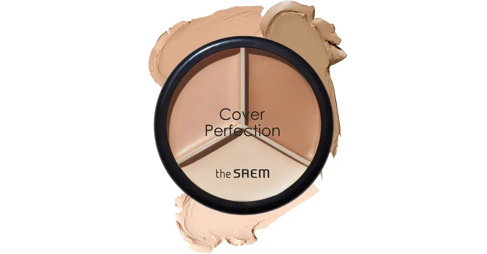 Expressz szállítás The Saem Cover Perfection Triple Pot Concealer – 02 Contour Beige – Kontúrozó Korrektor 4.5g