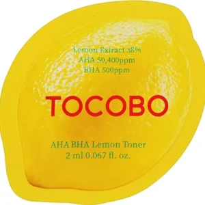 Szuper akció Tocobo AHA BHA Lemon Toner SAMPLE - Citromos Tonik Savakkal SAMPLE 2ml