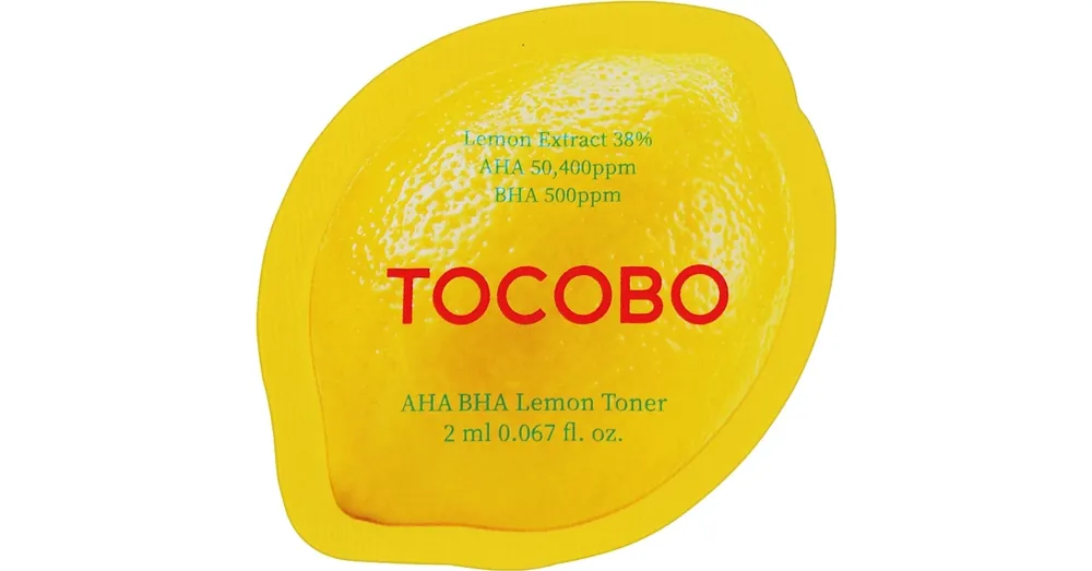 Szuper akció Tocobo AHA BHA Lemon Toner SAMPLE - Citromos Tonik Savakkal SAMPLE 2ml