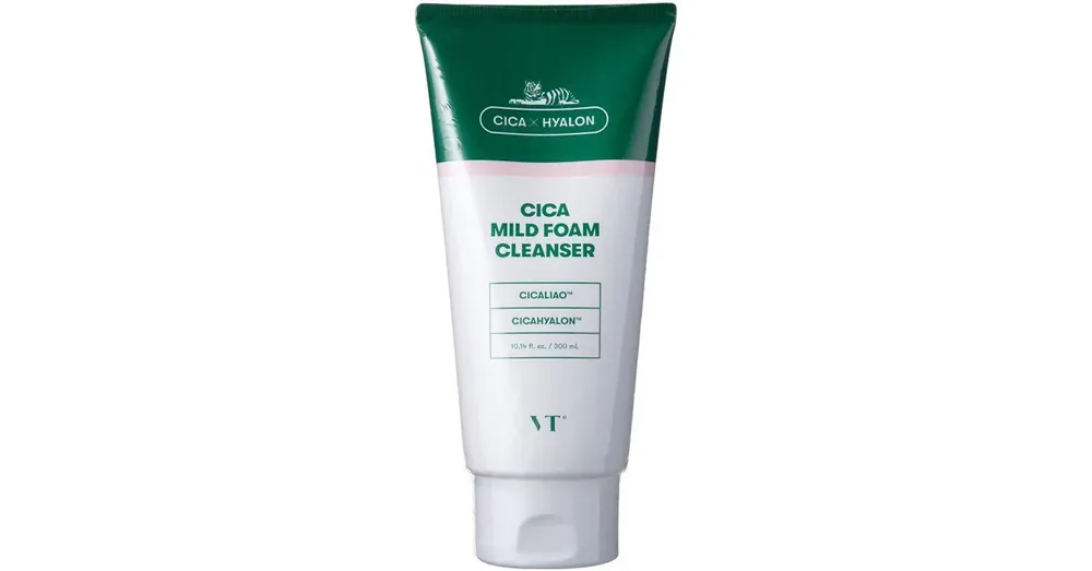 Expressz szállítás VT Cosmetics Cica Mild Foam Cleanser - Gyengéd Arclemosó Hab 300ml