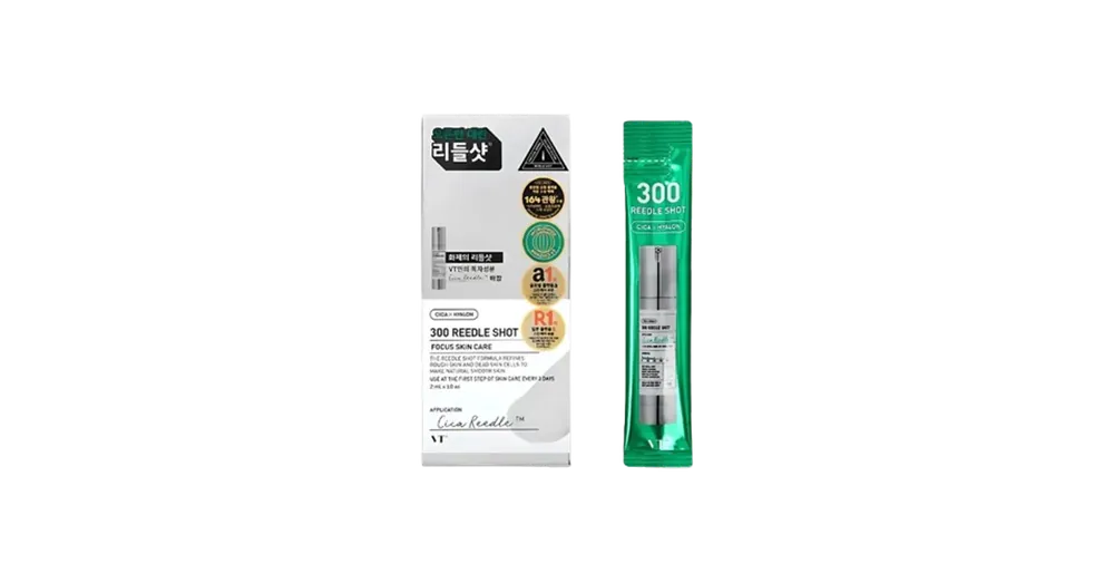 Akció VT Cosmetics Reedle Shot 300 – Arcápoló Booster Szérum Készlet Mikrotűkkel 10db×2ml
