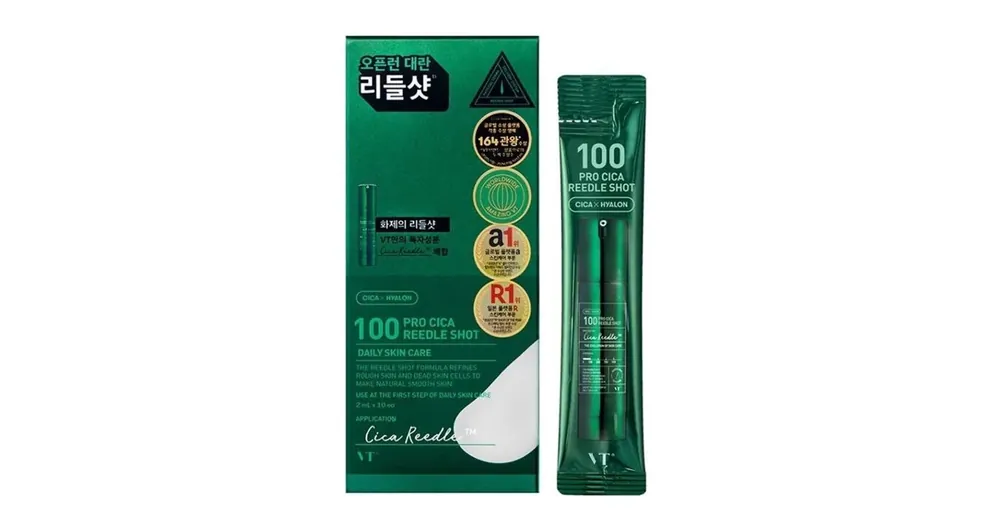 VT Cosmetics Pro Cica Reedle Shot 100 Stick – Szérumos Stift Készlet Mikrotűkkel és Centellával 10dbx2ml Szezonális akció