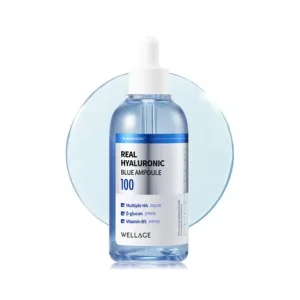 Wellage Real Hyaluronic Blue 100 Ampoule – Intenzív Hidratáló Szérum 60ml Azonnali szállítás