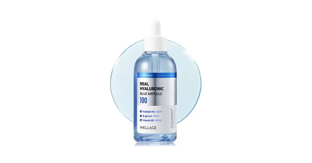 Wellage Real Hyaluronic Blue 100 Ampoule – Intenzív Hidratáló Szérum 60ml Azonnali szállítás