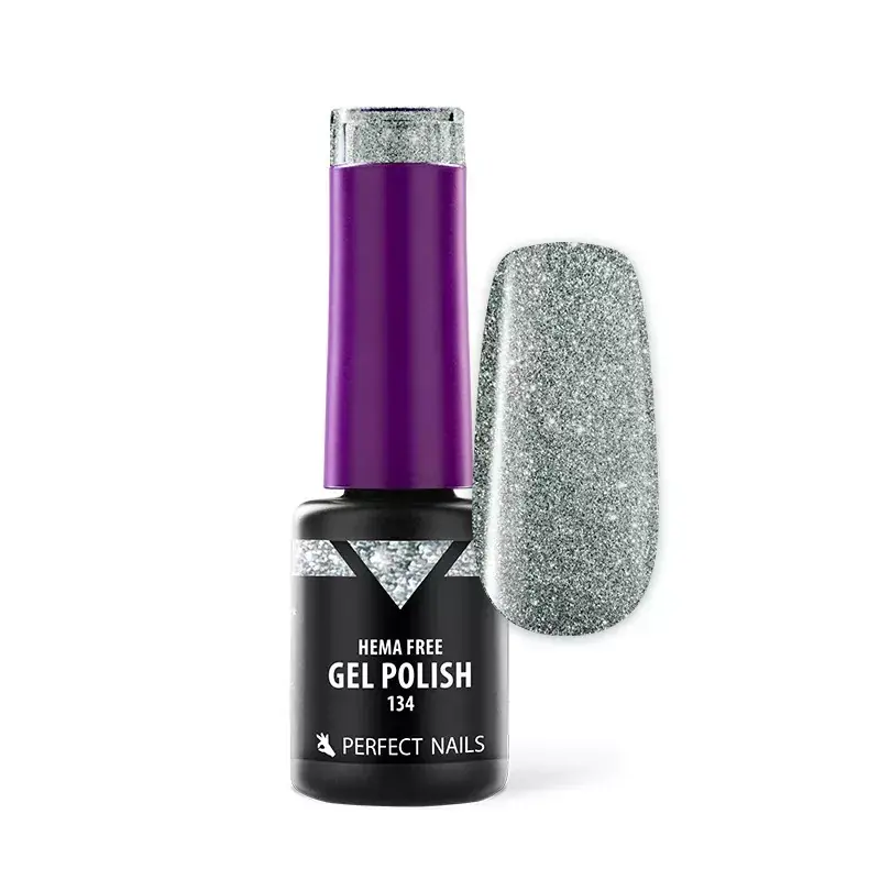 Ne maradj le Perfect Nails Hema Free Gél Lakk 4ml - 134 Glam Silver