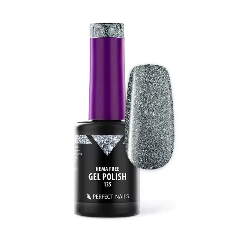 Csak ma Perfect Nails Hema Free Gél Lakk 8ml - 135 Glam Grey