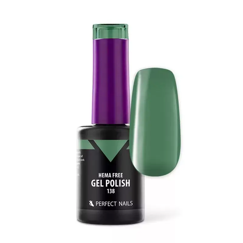Biztonságos fizetés Perfect Nails Hema Free Gél Lakk 8ml - 138 Monstera