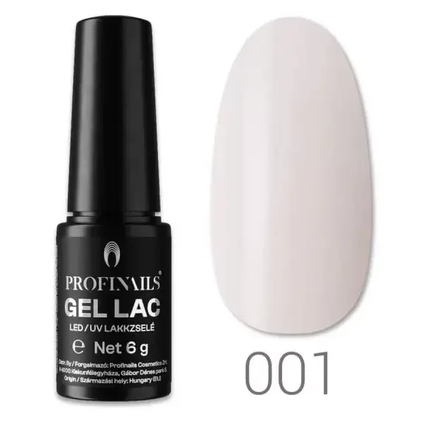 Kiárusítás Profinails Gel Lac LED/UV lakkzselé 6gr No. 01 Fehér
