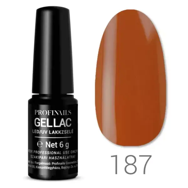 Profinails Gel Lac LED/UV lakkzselé 6gr No.187 Gyors kiszállítás