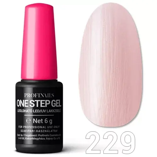 Profinails One Step Gel LED/UV lakkzs 6gr No.229 Utolsó esély