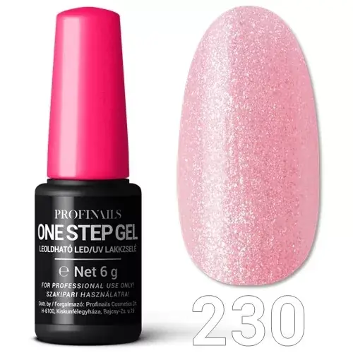 Vásárlói kedvenc Profinails One Step Gel LED/UV lakkzs 6gr No.230