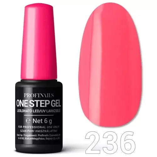 Prémium Profinails One Step Gel LED/UV lakkzs 6gr No.236