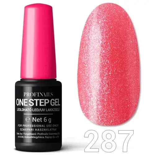Végkiárusítás Profinails One Step Gel LED/UV lakkzs 6gr No.287