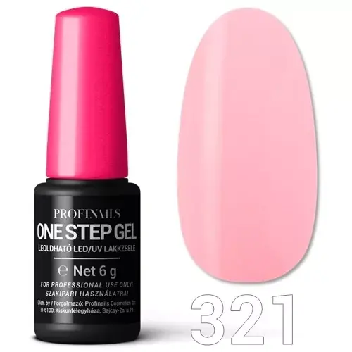 Profinails One Step Gel LED/UV lakkzselé 6 g No.321 Szuper akció