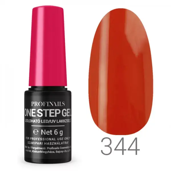 Korlátozott ajánlat Profinails One Step Gel LED/UV lakkzselé 6 g No.344