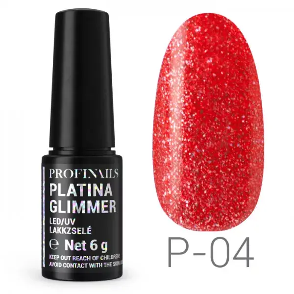 Csak ma Profinails Platina Glimmer LED/UV lakkzselé 6gr P-04